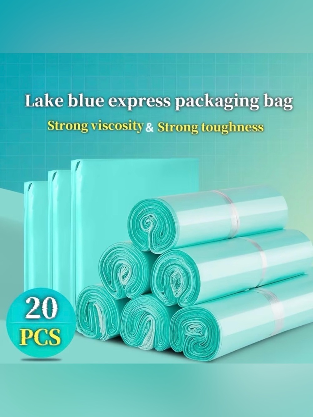 Lake Blue Express Packaging Polymailers Pack of 20 8”x11” size NIP
